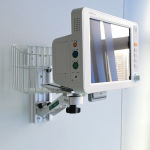 Furnitur medis dudukan dinding aluminium Aloi monitor pasien dudukan dinding dengan braket untuk Monitor ipm/ imec/ umec series - Product Image 2