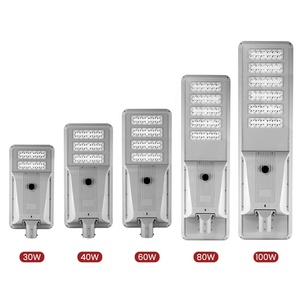 IP65 등급 야외 태양광 가로등 리튬 배터리 DC 60W/80W/100W/120W <span class=keywords><strong>LED</strong></span> 램프 알루미늄 구조 고속도로용 3일 - Product Image 5