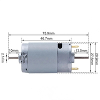 390 moteur à courant continu 12V 22000 tr/min haute vitesse grand couple Mini moteur pour bricolage jouets/petits appareils pompe à air/vadrouille électrique