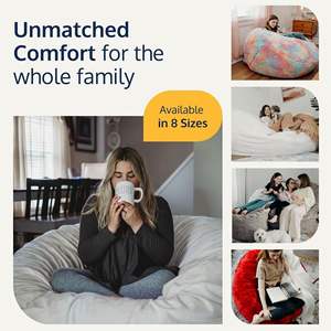 Puf de Espuma Viscoelástica Ajustable, Suave y Esponjoso, de 6 pies, para Interiores, Proveedor de Sofás, Invierno, 7 pies, XL, XXL, Extra Grande, Sillas Puff al por Mayor - Product Image 6