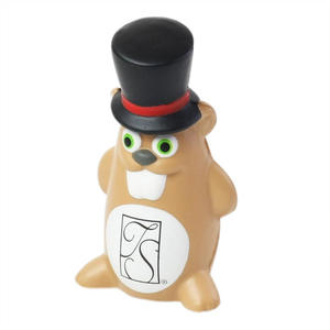 Balles anti-stress Ground Hog personnalisables avec logo, jouets <span class=keywords><strong>de</strong></span> compression promotionnels pour soulager l'anxiété, cadeaux d'entreprise, exerciceur <span class=keywords><strong>de</strong></span> main pour le bureau - Product Image 1