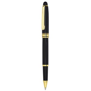 Bolígrafo de Rodillo Negro y Dorado, Instrumento de Escritura Premium, Diseño Clásico, Acabado Elegante, Uso Profesional - Product Image 1