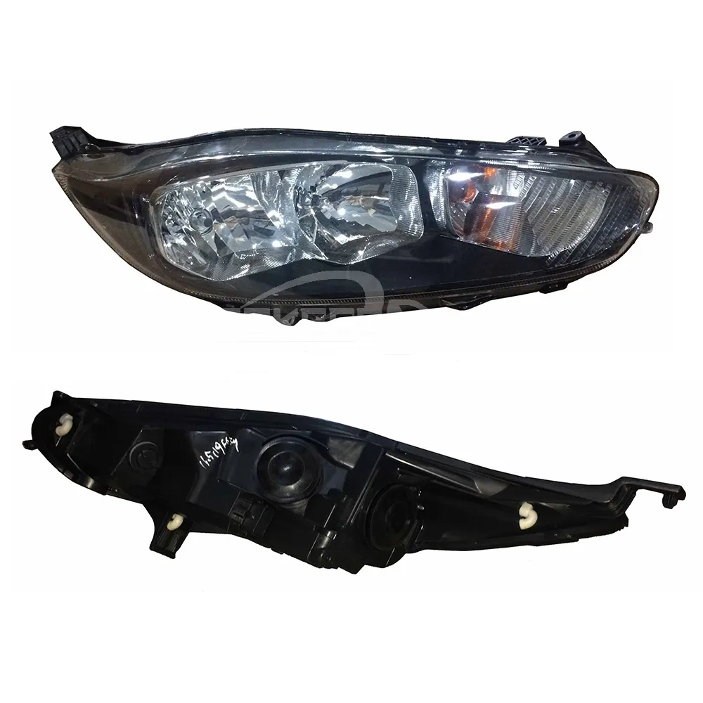 Lampu depan otomatis untuk Ford Fiesta Scheinwerfer LED Right Right kanan lampu depan hitam untuk Ford Fiesta 2013