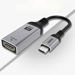 Cable adaptador macho a hembra 8K 30Hz HDMI USB tipo C para Galaxy S8 S9 Note 8 Macbook USB tipo C a convertidor HDMI