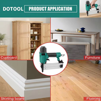DOTOOL F50B Ga18 Cloueur pneumatique à clous à tête large, agrafeuse, capacité de charge de 100 agrafes, conception à dégagement rapide du bec