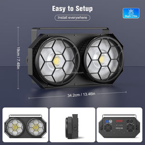 Tiitee 2x100W RGBW cob แสงพาร์ DMX/ไฟ LED หรี่แสงได้เปิดใช้งานด้วยเสียงสำหรับงานปา<span class=keywords><strong>ร์</strong></span>ตี้งานแต่งงานคอนเสิร์ตเต้นรำ - Product Image 4