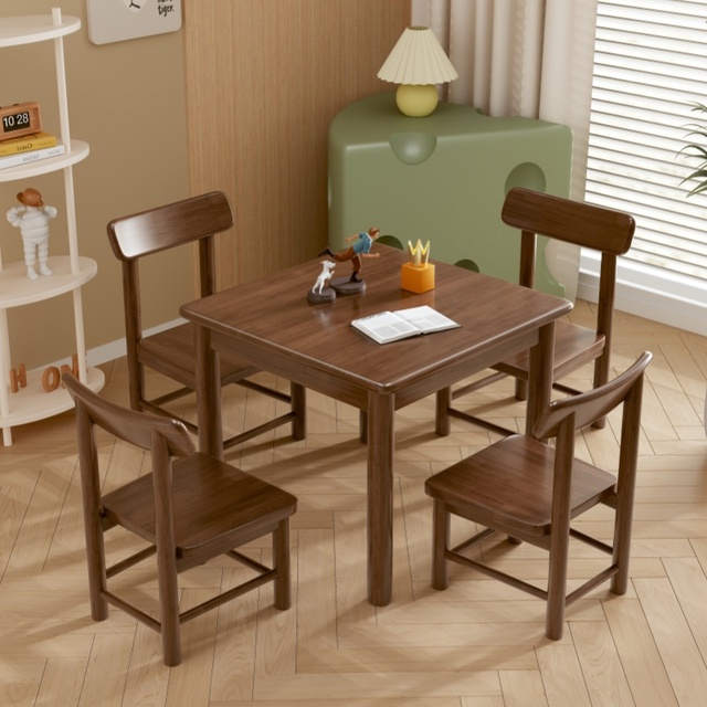 Solid Wood Desk Bookcase Combination Home Office Desk Minimalist Modern Multi-functional Eco-Friendly School Computer Table
