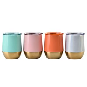 Tasse à café en acier inoxydable de 12 oz, gobelet à vin, tasse à eau isolante en forme de U à grande capacité - Product Image 3