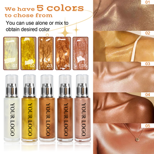 Huile Corporelle Bronzante Haute Pigmentation Personnalisée, Illuminateur Scintillant en Gros, Étiquette Privée, <span class=keywords><strong>Enlumineur</strong></span> Liquide Scintillant pour le Corps - Product Image 6