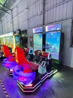 2026 Neuer 65-Zoll Dual-Screen Münzbetriebener Rennsimulator Arcade-Automat Kommerzielles Autofahrspiel für Unterhaltungszentren