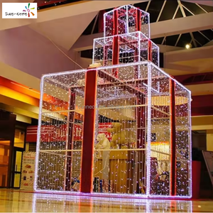 Light for the new year Christmas giant gift box <b>tree</b> lights <b>led</b> <b>tree</b> light outdoor - Product Image 4