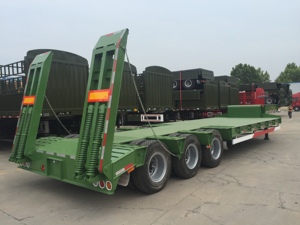 Offre Spéciale 13m 3 <span class=keywords><strong>Alex</strong></span> 5 essieux amovible Lowbed remorque Heavy Duty Lowboy semi-remorque camion remorque à vendre - Product Image 3