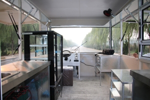 New USA Standard Square Top Outdoor Ice Cream Fast Food Truck Mobile Food Trucks With Snack Machine for Sale - Product Image 6