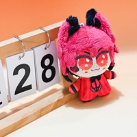 Porte-clés en peluche personnalisable pour promotion, poupée décorative en tissu doux de 10 cm, style anime et dessin animé