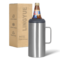 Mug isotherme extra large en acier inoxydable de 40 oz, double paroi sous vide, avec poignée, pour fêtes – Le plus apprécié