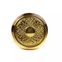 Tapa de Lujo para Botella de Perfume de Zamak, 15 mm, Metal Dorado, Aleación de Zinc, con Logotipo