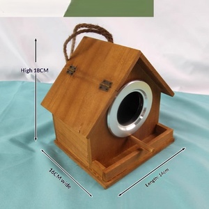Casa para Pájaros de Madera Maciza para Exteriores, Fácil de Entrar y Salir, Hermosa Forma, Adecuada para Pájaros y Animales Pequeños - Product Image 6