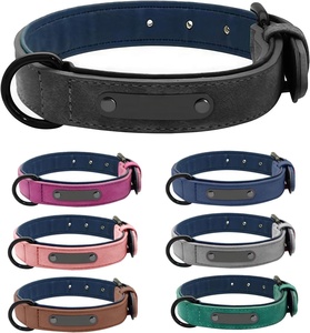 Collar de Cuero Ajustable para Perro con Logotipo Personalizado al por Mayor - Product Image 1