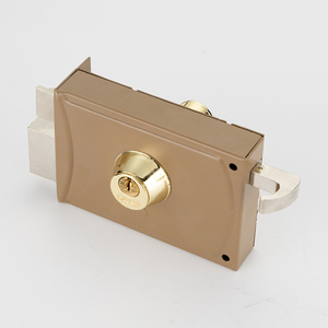 Cerradura de Seguridad Antirrobo de Latón con Cilindro Europeo y Llave, <span class=keywords><strong>Pestillo</strong></span> Nocturno para <span class=keywords><strong>Puerta</strong></span> <span class=keywords><strong>Exterior</strong></span> de Aleación de Zinc Pulido - Product Image 3