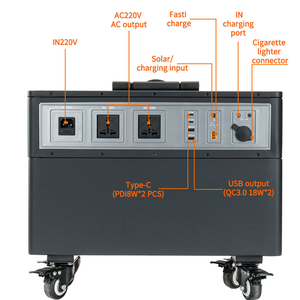 2000W Portable Power Station 220V <b>Solar</b> <b>Generator</b> with LiFePO4 Battery Pure Sine Wave Output for Outdoor Camping - Product Image 1