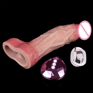 Funda para Pene, Vibrador Realista, Extensor de Pene para Hombre, Juguetes Sexuales para Adultos, Anillo de Silicona Suave, 10 Modos, Apto para Hombres y Parejas - Product Image 3