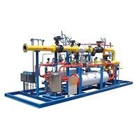 Armoire de station de décompression et de dosage de GNC résistante aux intempéries, certification ATEX/CE, débit haute capacité pour brûleur à gaz de chaudière extérieure