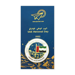 Logo de la marque nationale des EAU 2024 badges de la journée de la femme en métal avec carte en papier - Product Image 2