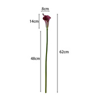 Groothandel Lange Steel Eva Calla Lelie Bloemen Wit Roze Real Touch Lelie Calla Kunstbloem Voor Thuis Bruiloft Vaas Decor