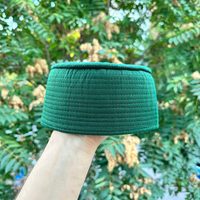 Gorro de Oración Musulmán Personalizable 100% Algodón, Bordado a Mano, Ajustable, Tejido de Malla, Uso en las Cuatro Estaciones, para Personalizar