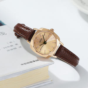 Reloj de Mujer con Esfera Cuadrada Pequeña, Estilo Popular, Aspecto Retro, Correa de Cuero, Reloj de Cuarzo para Mujer - Product Image 4