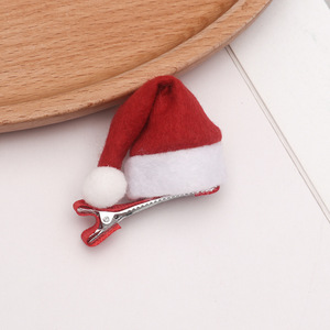 Mini Pinzas para el Cabello con Diseño de Santa Claus, Decoración Navideña, Pinza para el Cabello con Adorno de Pompones - Product Image 4