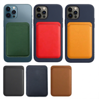 Dompet Kulit PU Lepas Pasang, Tempat Kartu, Dompet Magnetik Khusus untuk iPhone 12 13 14 15 Pro