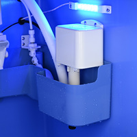 Macchina Automatica Commerciale per Produzione Blocchi di Ghiaccio 120kg Alta Produttività in Acciaio Inox con Controllo Touch Screen LED per Casa e Azienda
