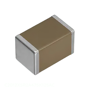 Condensador Cerámico MLCC de Montaje Superficial, 4.7 uF, 100V, X5R, 0805, C2012X5R2A475K125AC, Canal del Fabricante - Product Image 1