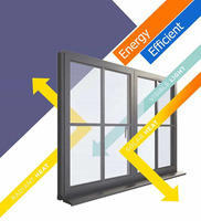 Fenêtres à battants en verre trempé, PVC, UPVC, vinyle, personnalisées CHANGYI pour l'intérieur des maisons, pour chambre à coucher
