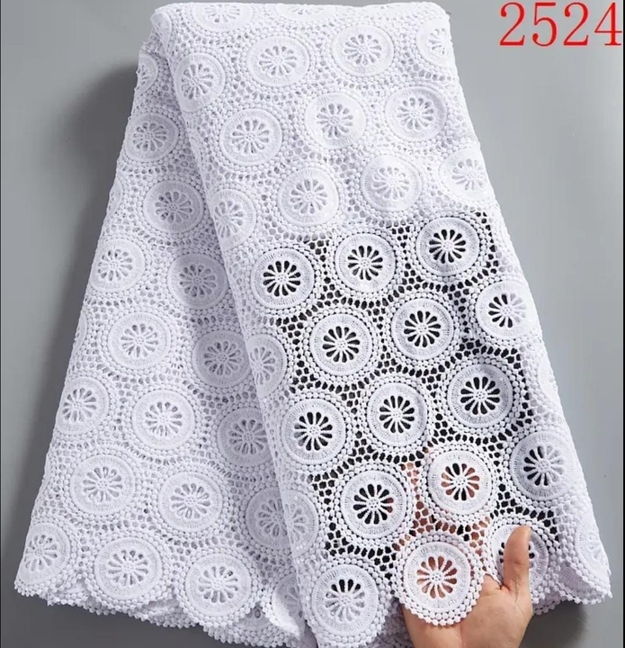 メッシュレースドレス用白生地デザインアフリカ刺繍フランスレース生地  