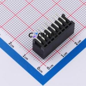 DB2ERC-2.5-8P-BK Plug-in Terminal Block Through hole,P=2.5mm Connector Board-to-Board / Socket - Closed 1x8P 2.5mm Black - Product Image 2
