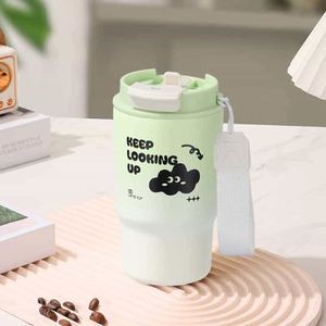 Bouteille d'eau isotherme en acier inoxydable avec couvercle pop-up, bouteille thermique portable grande capacité, tasse de voyage de qualité alimentaire - Product Image 4