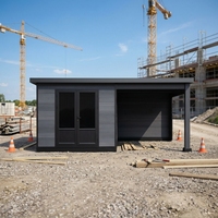 Cobertizos de Jardín Móviles de Acero y Madera Serie D con Protección UV, Modernos, Ecológicos y Resistentes para Exteriores, Taller, Gimnasio, Apartamento, Pasillo