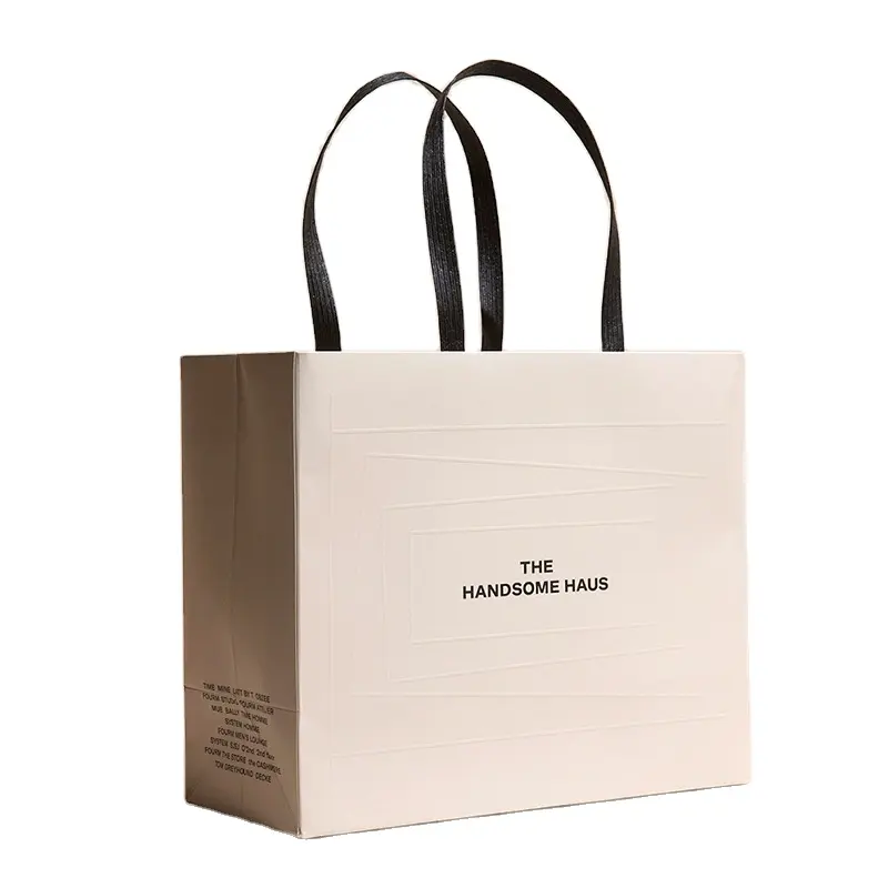 나만의 로고 매트 선물 종이 가방과 도매 맞춤형 부티크 쇼핑백