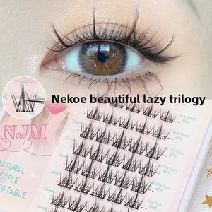 Nai <span class=keywords><strong>Jie</strong></span> Mei ขนตาปลอมแบบแบ่งส่วนขนตาปลอมก้านบางมากขนตามังงานแบบหนาแน่นขนตามังงาน - Product Image 2