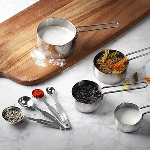 Juego de cucharas y tazas medidoras de acero inoxidable para uso transfronterizo. - Product Image 3