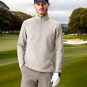 <b>Golf</b> Printed Unisex Quarter Zip Pullover Shirt Lightweight <b>Long</b> <b>Sleeve</b> Active Athletes Quick Dry Fabric Four-Way Stretch Spring - Product Image 1
