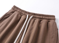 Verano de gran tamaño YKH 345GSM logotipo personalizado 100% tela de algodón peso pesado alta calidad deporte hombres Streetwear pantalones cortos