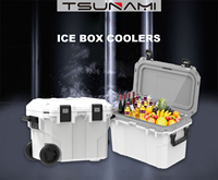 Vente en gros 50L 70L extérieur glacière thermique étanche coffre à glace pêche Camping bateau stockage de vin fruits de mer surgelés bac réfrigéré