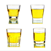 Gobelet en verre de dégustation de whisky en verre de cristal sans plomb de fantaisie de sublimation de corps droit de marques privées pour le restaurant