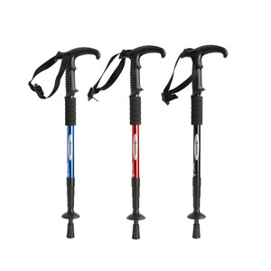 ไม้เท้าเดินป่าคานเลอ อลูมิเนียมอัลลอยด์ ปรับความยาวได้ ปลายยาง สำหรับการเดินป่ากลางแจ้ง - Product Image 2