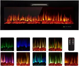 Heißer Verkauf 50 Zoll 9 Farben Flamme tragbare <span class=keywords><strong>Dimplex</strong></span> Spiegel elektrische Kamin heizung für den Innenbereich - Product Image 5