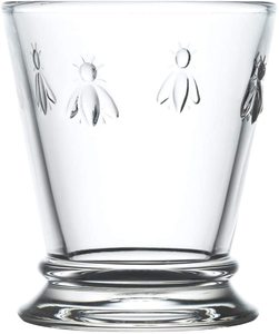 Verres à eau épais en verre français de qualité supérieure, motif abeille française en relief, lavables au lave-vaisselle, pour jus de fruits - Product Image 1