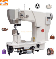 Machine à coudre à rouleau à une aiguille à entraînement direct pour chaussures en cuir, chapeaux, sacs et bagages